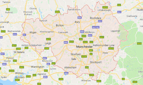 Manchester map