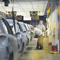 a motor vehicle assembly line