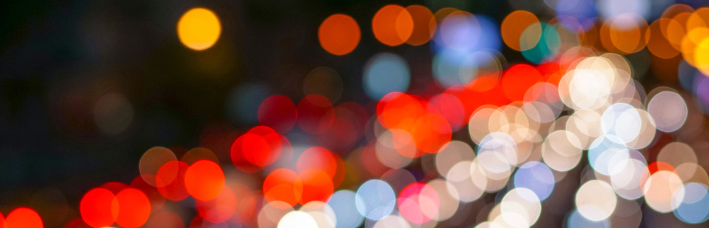 Abstract image of blurred head and tail lights